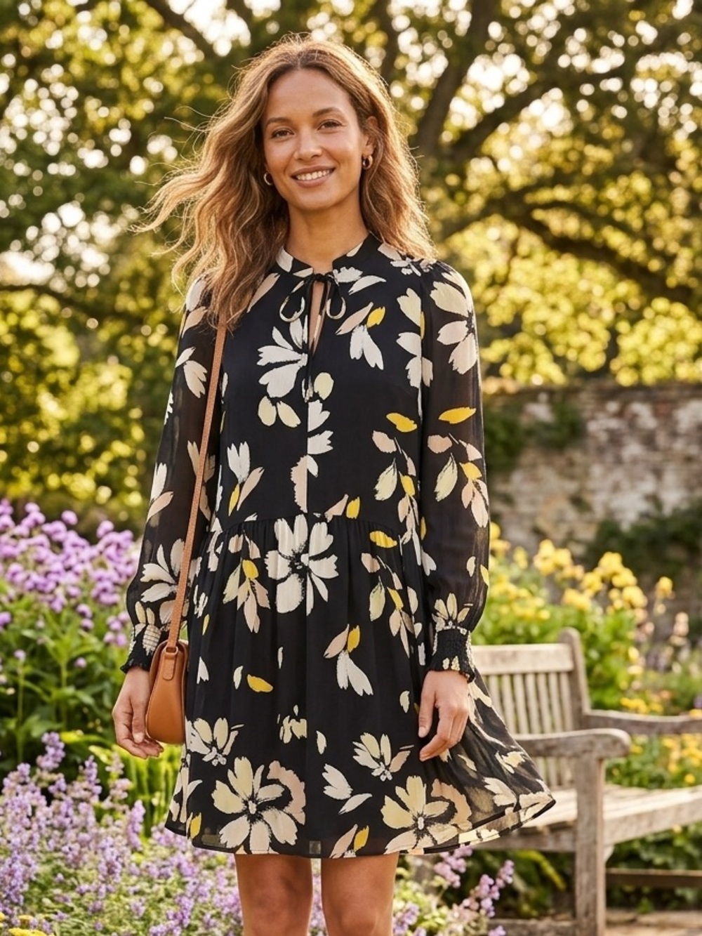 IN WEAR Copenhagen Black Floral Dress